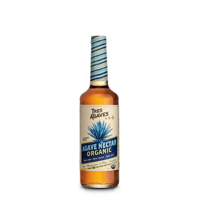 A bottle of Tres Agaves Agave Nectar, available at our Provincetown liquor store, Perry's.