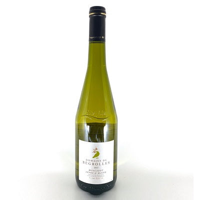 A bottle of Begrolles Muscadet, available at our Provincetown wine store, Perry's