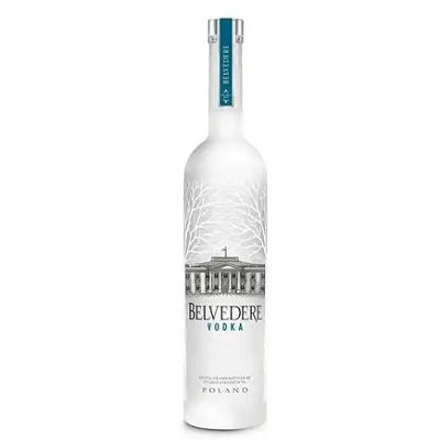 A bottle of Belvedere Vodka, available from our Provincetown liquor store, Perry's.