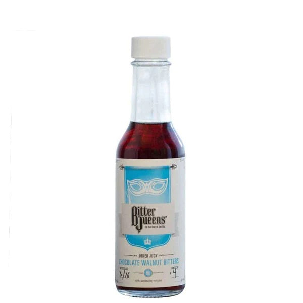 A bottle of Bitter Queens bitters, available at our Provincetown liquor store, Perry's.