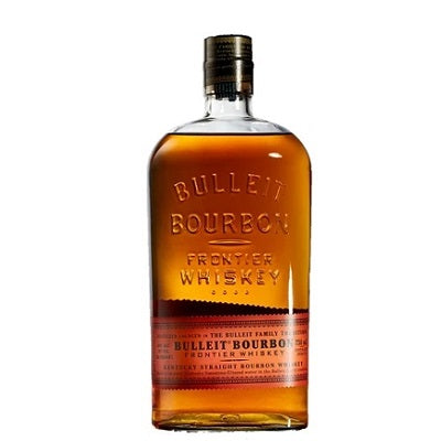 A bottle of Bulleit Bourbon, available at our Provincetown liquor store, Perry's.