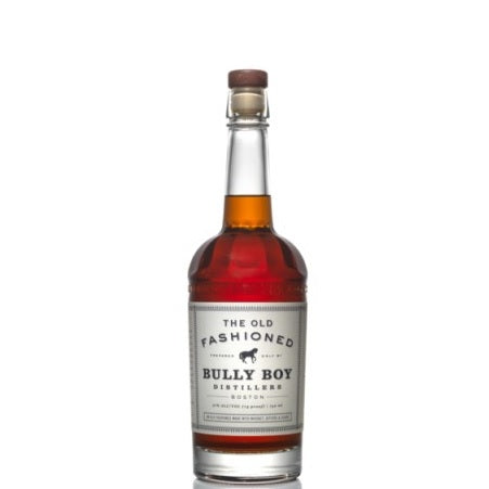A bottle of Bully Boy ready to drink old fashioned, available at our Provincetown liquor store, Perry's.