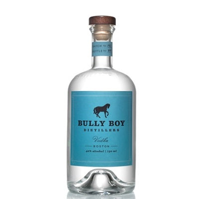 A bottle of Bully Boy vodka, available at our Provincetown liquor store, Perry's.