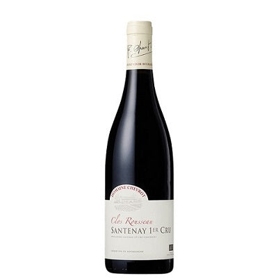 A bottle of premier cru Santenay wine, available at our Provincetown wine store, Perry's.