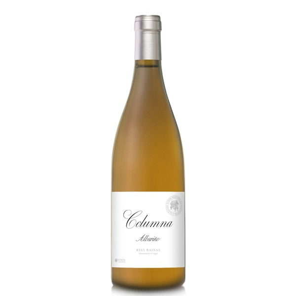 Bottle of Columna Albarino. Available from our wine store, Perry's.