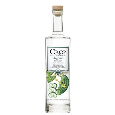 A bottle of Crop cucumber vodka, available at our Provincetown liquor store, Perry's.