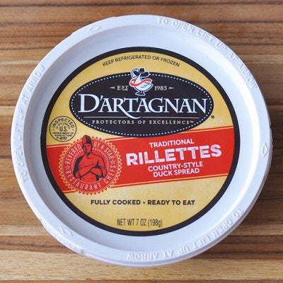 Duck Rillettes, available at our Provincetown liquor store, Perry's.