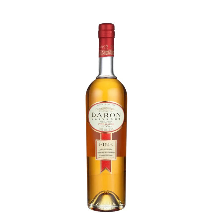 A bottle of Daron Calvados, available at our Provincetown Liquor store, Perry's.