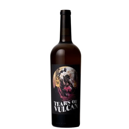 A bottle of Day Tears of Vulcan Orange wine, available at our wine store, Perry's.