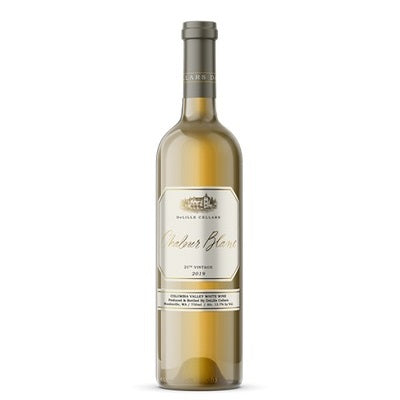 A bottle of Delille Chaleur Blanc white wine, available from our wine store, Perry's