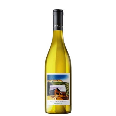 A bottle of Delille Roussanne, available at our wine store, Perry's.