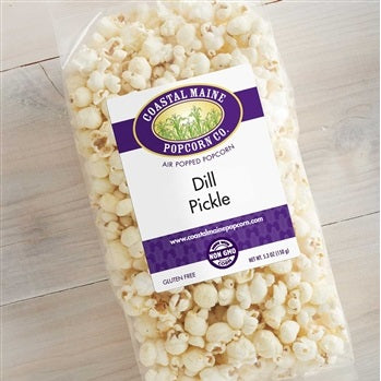 Dill Pickle Popcorn, available at our Provincetown liquor store, Perry's.