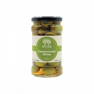 Castelveltrano olives, available at our Provincetown liquor store, Perry's.