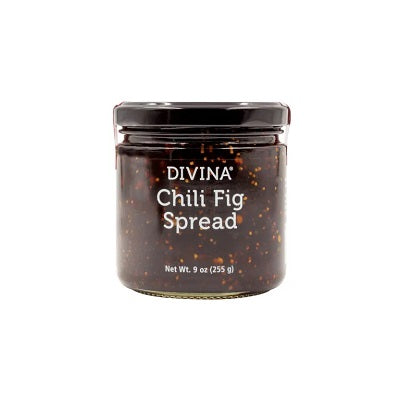 A jar of Chili Fig Spread, available at our Provincetown liquor store, Perry's.