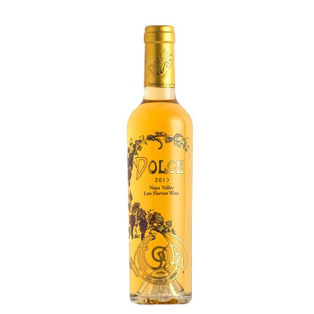 A bottle of Dolce late harvest wine, available at our Provincetown wine store, Perry's