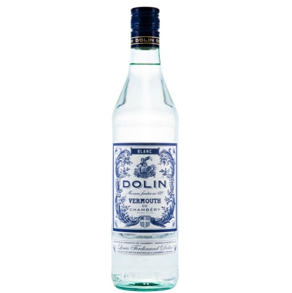 A bottle of Dolin Blanc vermouth, available at our Provincetown liquor store, Perry's.