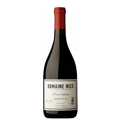 A bottle of Domaine Nico Pinot Noir, available at our Provincetown wine store, Perry's