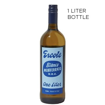 A bottle of Ercole white, available at our Provincetown wine store, Perry's