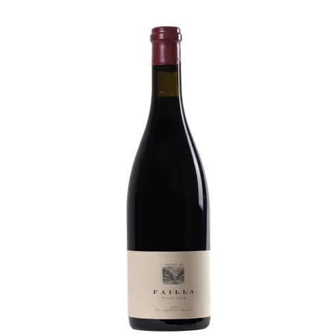A bottle of Failla Pinot Noir, available at our Provincetown wine store, Perry's.