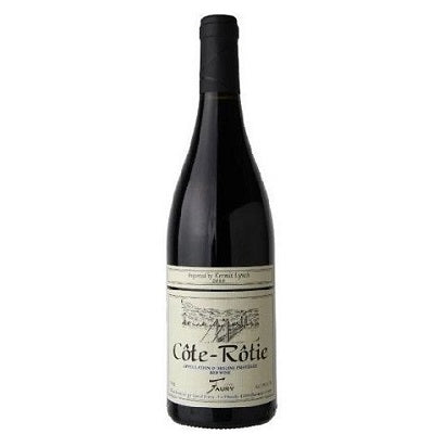A bottle of Faury Cote Rotie, available at our Provincetown wine store, Perry's