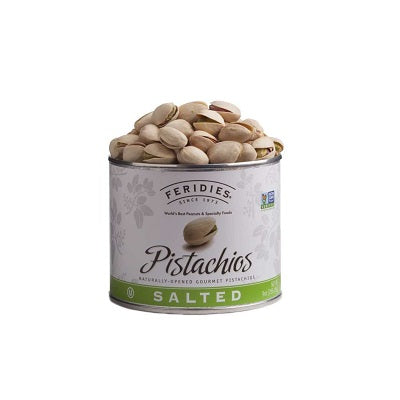 A box of Feridie’s Pistachios, available at our Provincetown liquor store, Perry's.