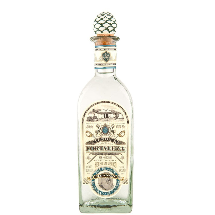 A bottle of Fortaleza Blanco, available at our Provincetown liquor store, Perry's.