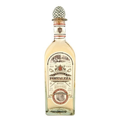 A bottle of Fortaleza Reposado, available at our Provincetown liquor store, Perry's.