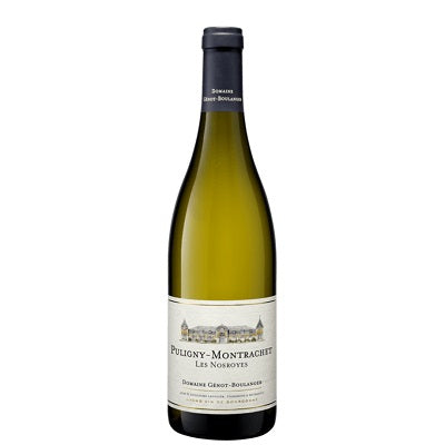A bottle of Domaine Genot Boulanger Puligny Montrachet, available from our Provincetown wine store, Perry's