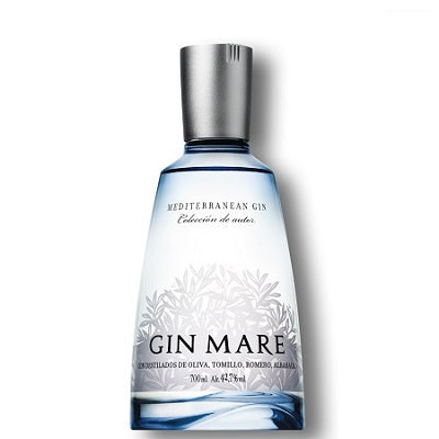 A bottle of Gin Mare, available at our Provincetown liquor store, Perry's.