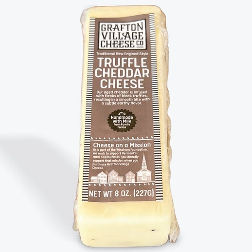 A pack of Grafton Truffle Cheddar, available at our Provincetown liquor store, Perry's.