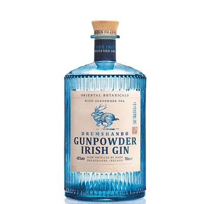 A bottle of Gunpowder Irish gin, available at our Provincetown liquor store, Perry's.