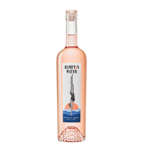 A bottle of Hampton Water Rose, available at our Provincetown wine store, Perry's