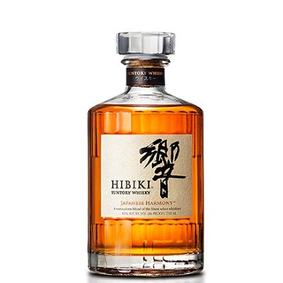 A bottle of Hibiki Whiskey, available at our Provincetown liquor store, Perry's.