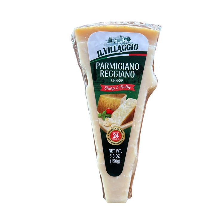 A block of Parmesan Cheese, available at our Provincetown liquor store, Perry's.