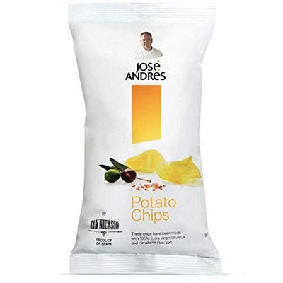 A pack of Jose Andres potato chips, available at our Provincetown liquor store, Perry's.