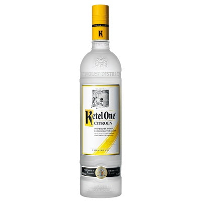 A bottle of Ketel One Citroen, available at our Provincetown liquor store, Perry's.