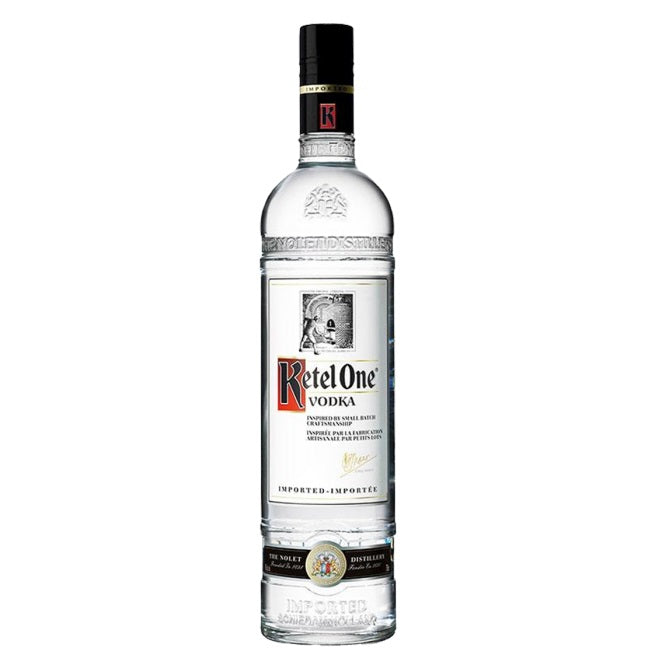 A bottle of Ketel One Vodka, available at our Provincetown liquor store, Perry's.