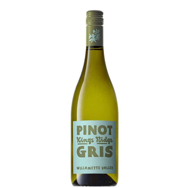 A bottle of Kings Ridge Pinot Gris, available at our Provincetown wine store, Perry's.