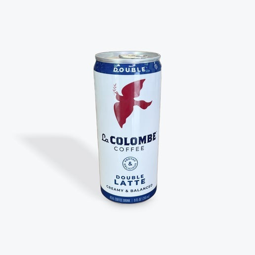 A can of double latte coffee, available at our Provincetown liquor store, Perry's.