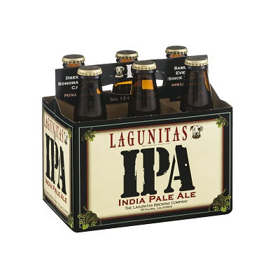 A six pack of Lagunitas IPA, available at our Provincetown liquor store, Perry's.