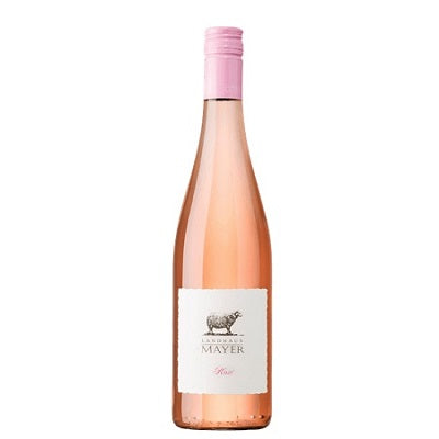 A bottle of Laundhaus Mayer rose, available at our Provincetown wine store, Perry's.