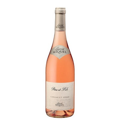 A bottle of Laurent Miquel Rose, available at our Provincetown wine store, Perry's.