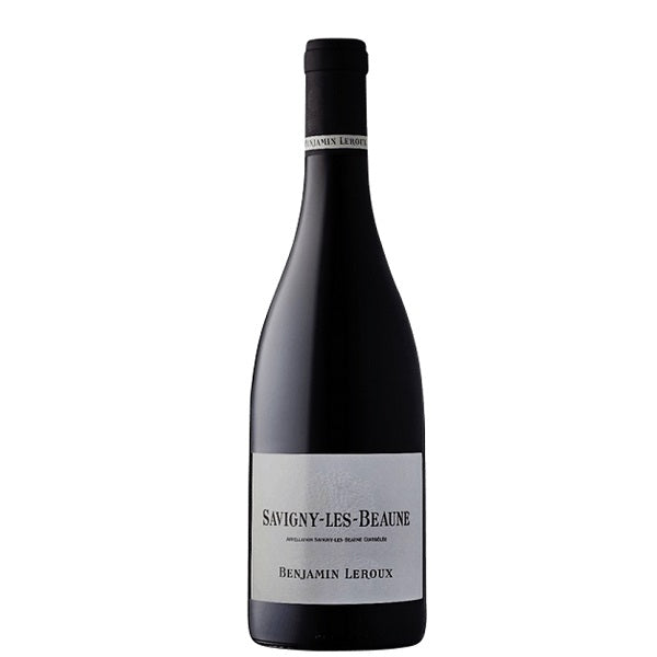 A bottle of Benjamin Leroux Savigny Les Beaune, available at our Provincetown wine store, Perry's