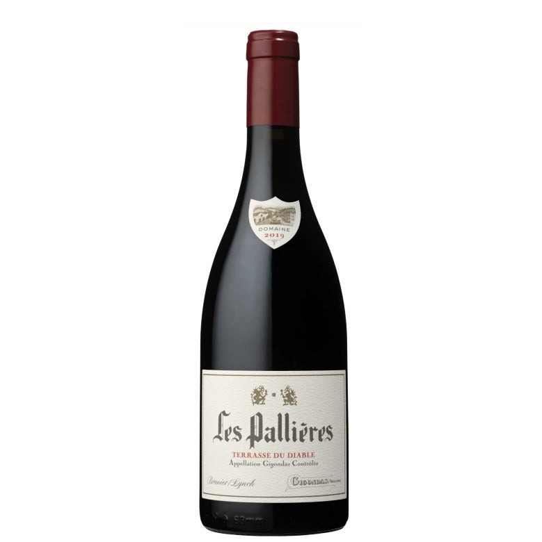 A bottle of Les Pallieres Terrasse du Diable, available at our Provincetown wine store, Perry's.