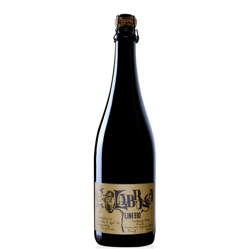 A bottle of Lini Lambrusco, available at our Provincetown wine store, Perry's.