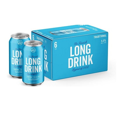A pack of the Finnish Long Drink, available at our Provincetown liquor store, Perry's.