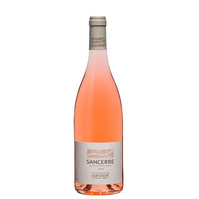 A bottle of Lucien Crochet Sancerre Rose, available at our Provincetown wine store, Perry's.