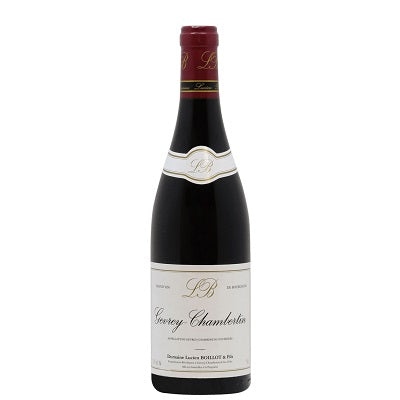 A bottle of Lucien Boillot Gevrey Chambertin, available at our Provincetown wine store, Perry's