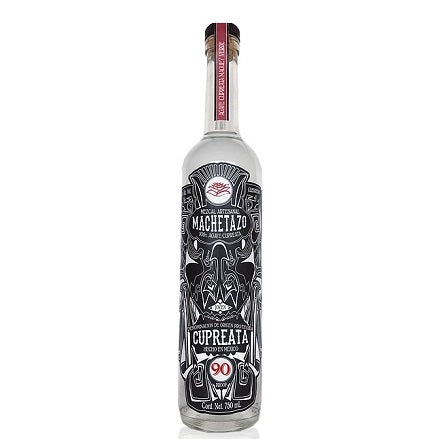 A bottle of Machetazo Mezcal, available at our Provincetown liquor store, Perry's.