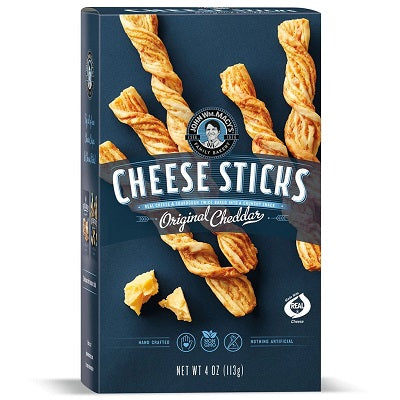 A pack of Macy’s Cheese Sticks, available at our Provincetown liquor store, Perry's.